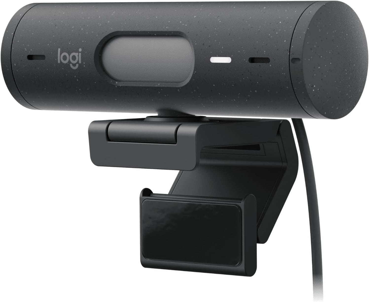 Logitech Brio 500 HD Streaming Webcam with Expo Auto, Show Mode, Dual Noise Cancelling Microphones, Privacy Flap, Compatible with Microsoft Teams, Google Meet, Zoom, USB-C Cable - Graphite