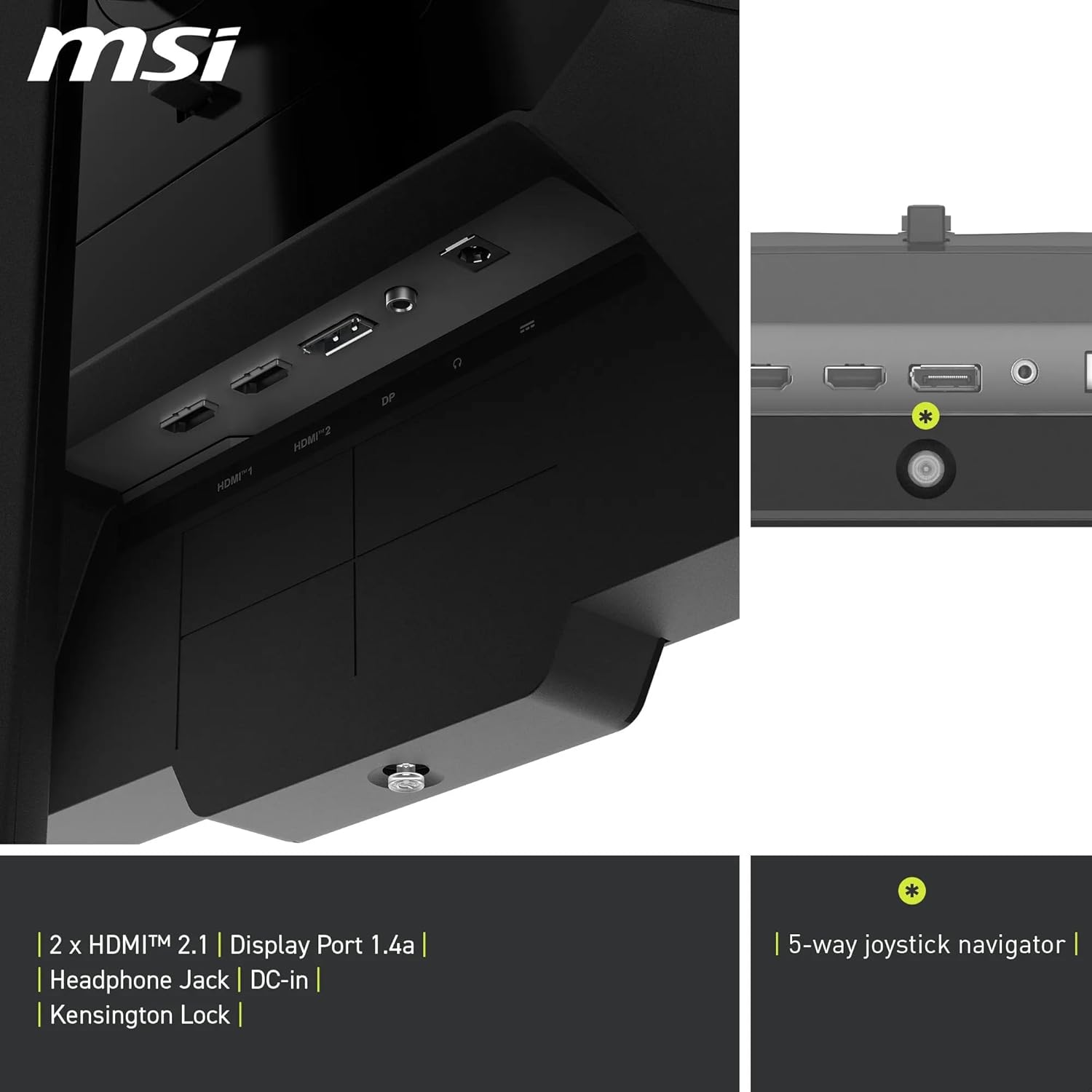 MSI MAG 274QPF X30MV écran Gaming 27 Pouces WQHD - Dalle Rapid VA Mini-LED 2560 x 1440, 300 Hz / 0,5 ms, DisplayHDR 1000, HDMI 2.1, DP 1.4a, Inclinaison/Hauteur réglables, Noir