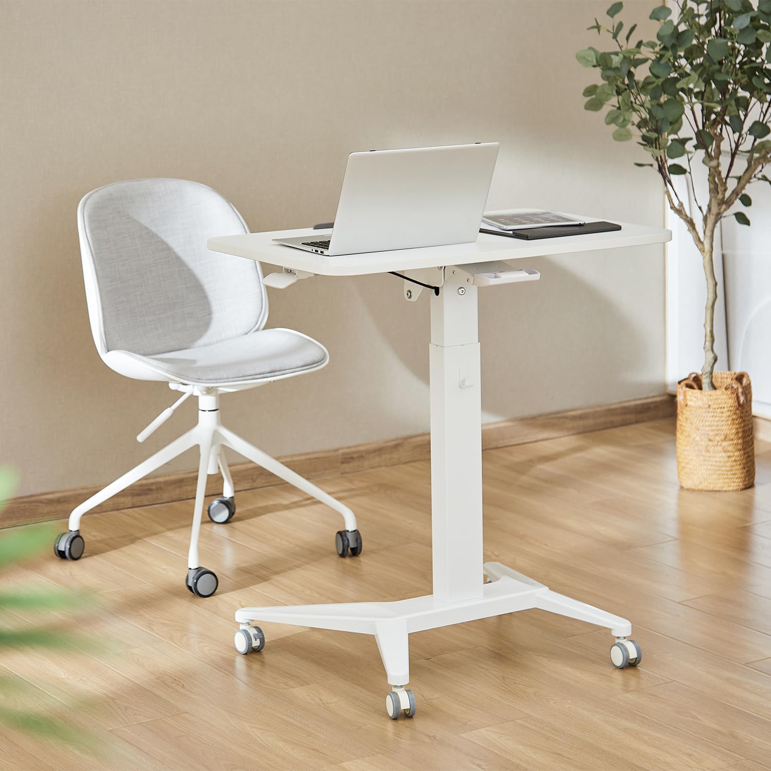 Maclean MC-453 B Table Mobile pour Ordinateur Portable Noir 80 x 52 cm