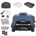 Ninja Woodfire Pro Connect XL BBQ Électrique Grill & Fumoir, Contrôle via App, Sonde Numérique, Grill Extérieur 7-en-1 & Friteuse sans huile, Pellets de Bois, Résistant aux Intempéries, Noir OG901EU