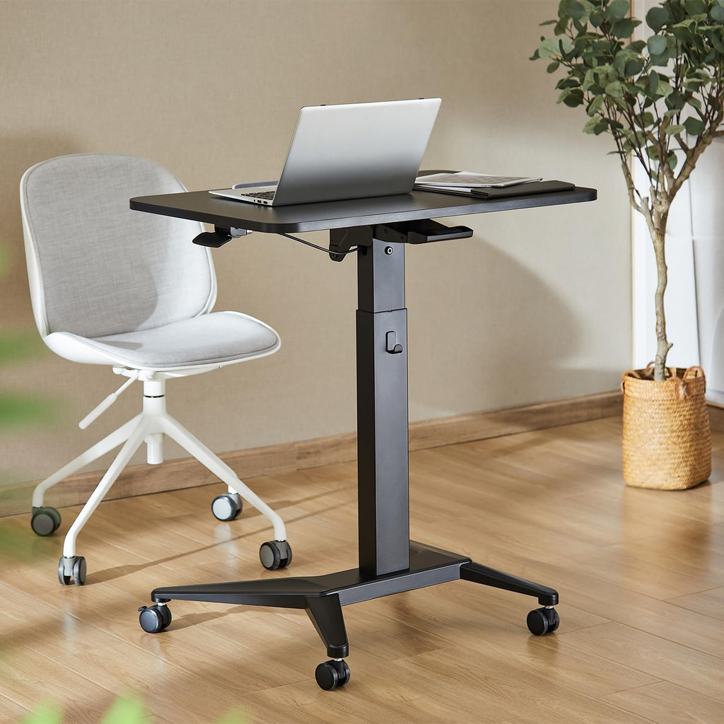 Maclean MC-453 B Table Mobile pour Ordinateur Portable Noir 80 x 52 cm