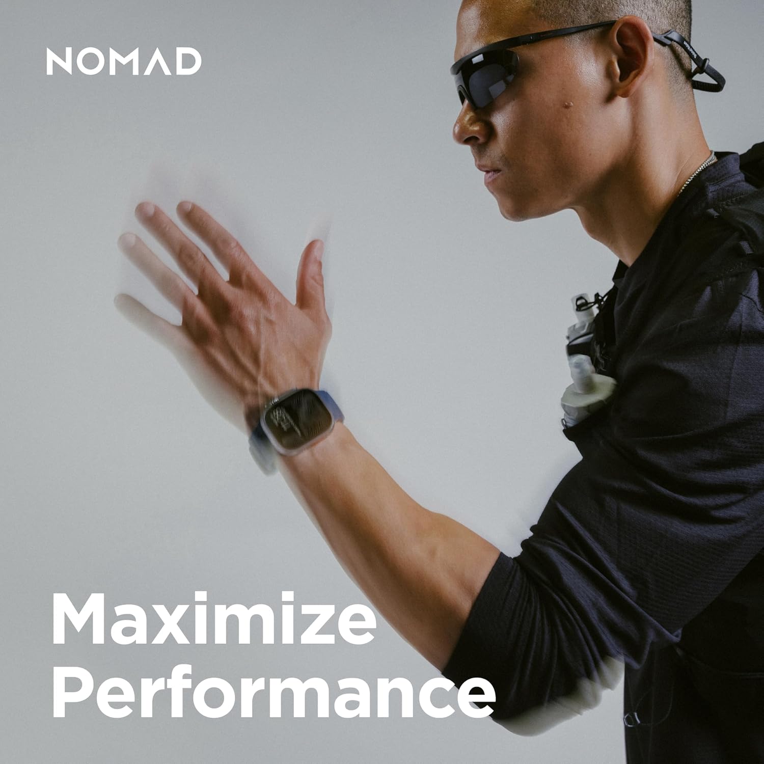 NOMAD Bracelet de sport pour Apple Watch, Rocky Point, avec ferrures en titane