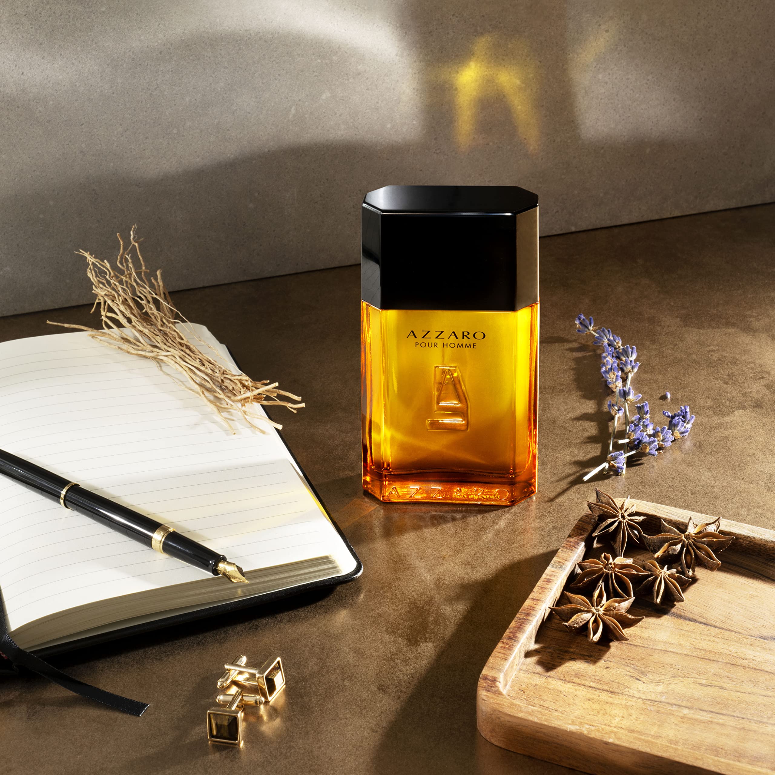 AZZARO Pour Homme - Eau De Toilette Homme - Fougère Aromatique Boisée - Patchouli, Vétiver & Santal - Tenue Longue Durée - Spray Vaporisateur